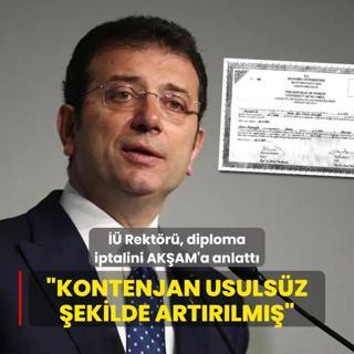  Rektr, diploma iptalini AKAM'a anlatt: Kontenjan usulsz ekilde artrlm