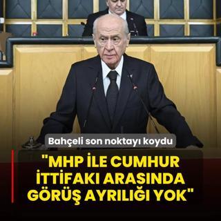 Baheli son noktay koydu: MHP ile Cumhur ttifak arasnda gr ayrl yok