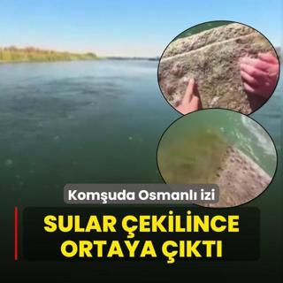 Komuda Osmanl izi! Sular ekilince ortaya kt