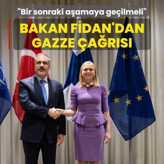 Bakan Fidan'dan Helsinki'de Gazze ars: Bir sonraki aamaya geilmeli