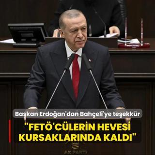 Bakan Erdoan'dan Devlet Baheli'ye teekkr: FET'c alaklarn hevesi kursaklarnda kald