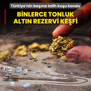 Binlerce tonluk altn rezervi kefi! Trkiye'nin bana talih kuu kondu