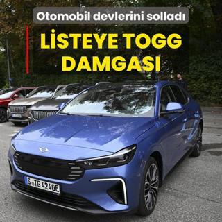 Listeye Togg damgas... Otomobil devlerini sollad