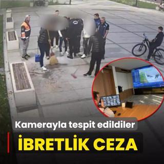 Kamerayla tespit edildiler! bretlik ceza