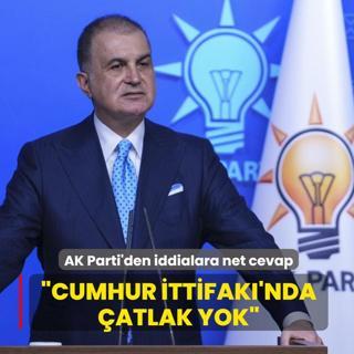 AK Parti Szcs mer elik'ten iddialara net cevap: Cumhur ttifak'nda bir atlak yok