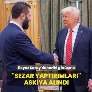 Beyaz Saray'da tarihi grme! Sezar yaptrmlar askya alnd