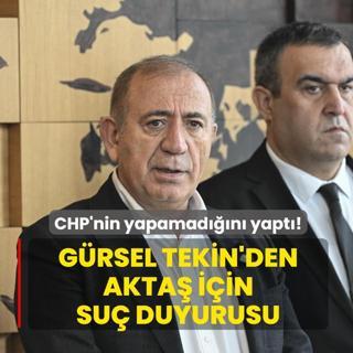 CHP'nin yapamadn yapt! Grsel Tekin'den Akta iin su duyurusu