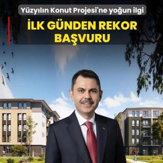 lk gnden rekor bavuru! Bakan Kurum Yzyln Konut Projesi'ne ilikin rakamlar paylat