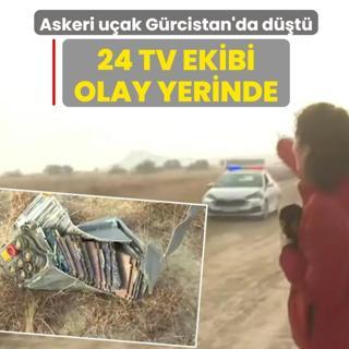 Askeri kargo ua Grcistan'da dt: 24 TV ekibi olay yerinde