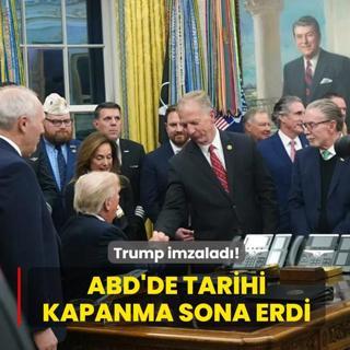 Trump imzalad! ABD'de tarihi kapanma sona erdi