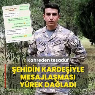 Kahreden tesadf: ehidin kardeiyle mesajlamas yrek dalad