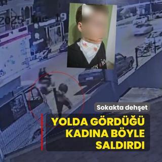 Sokakta dehet! Yolda yryen kadna acmaszsa saldrd