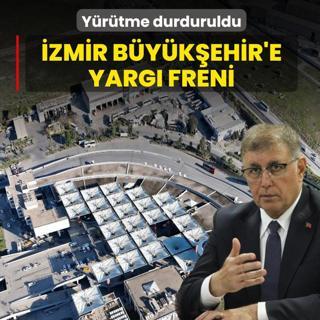 zmir Bykehir'e yarg freni! Yrtme durduruldu