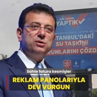 Reklam panolaryla dev vurgun... Sahte fatura kesmiler