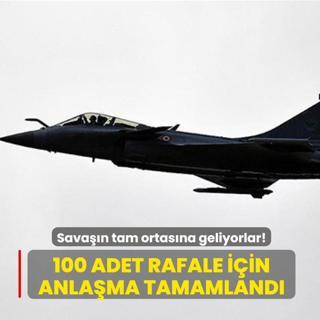 Savan tam ortasna geliyorlar! 100 adet Rafale sava ua iin anlama tamamland