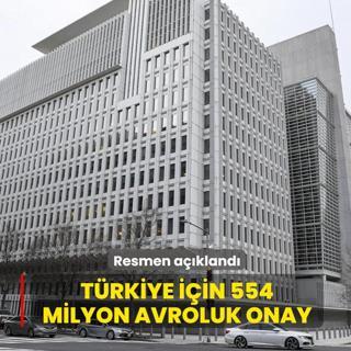 Trkiye iin 554,4 milyon avroluk onay... Resmen akland