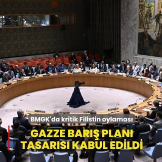 BMGK'da kritik Filistin oylamas: Gazze Bar Plan tasars kabul edildi