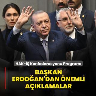 HAK- Konfederasyonu 50. Kurulu Yldnm Program... Bakan Erdoan'dan nemli aklamalar