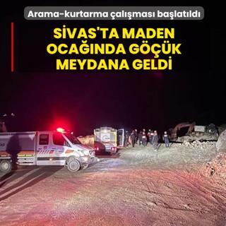 Sivas'ta maden ocanda gk meydana geldi: Arama-kurtarma almas balatld