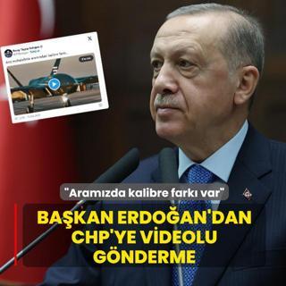 Bakan Erdoan'dan CHP'ye videolu gnderme: Aramzda kalibre fark var
