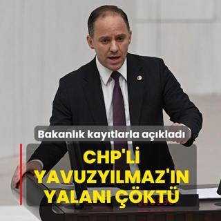 CHP'li Yavuzylmaz'n yalan kt: Bakanlk kaytlarla aklad