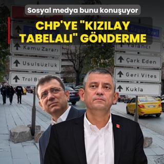 CHP'ye Kzlay tabelal gnderme! Sosyal medya bunu konuuyor