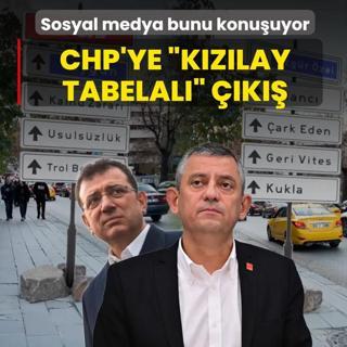 CHP'ye Kzlay tabelal gnderme! Sosyal medya bunu konuuyor