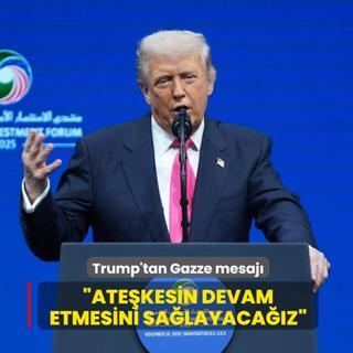 Trump'tan Gazze mesaj... Atekesin devam etmesini salayacaz