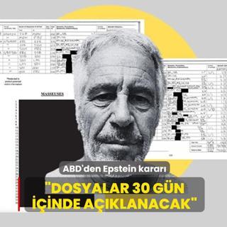 ABD'den Epstein karar... Dosyalar 30 gn iinde aklanacak