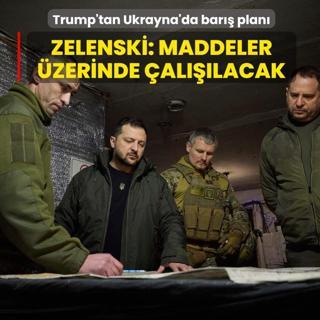 Trump'tan Ukrayna'da bar plan... Zelenski: Ekiplerimiz maddeler zerinde alacak