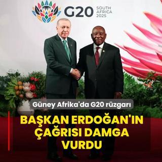 Gney Afrika'da G20 rzgar! Bakan Erdoan'n ars damga vurdu