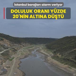 stanbul barajlar alarm veriyor: Doluluk oran yzde 20'nin altna dt