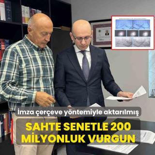 Sahte senetle 200 milyonluk vurgun... mza ereve yntemiyle aktarlm