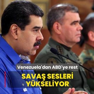 Sava sesleri ykseliyor! Venezuela'dan ABD'ye rest