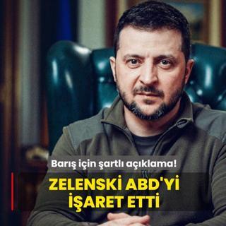 Bar iin artl aklama! Zelenski ABD'yi iaret etti