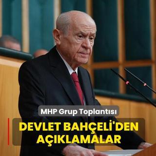 MHP Grup Toplants... Devlet Baheli'den aklamalar