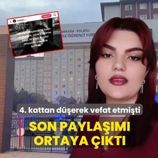 Yurtta 4'nc kattan derek hayatn kaybetmiti! Mizgin'in son paylam ortaya kt