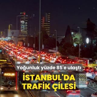 stanbul'da trafik ilesi... Younluk yzde 85'e ulat