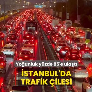 stanbul'da trafik ilesi... Younluk yzde 85'e ulat