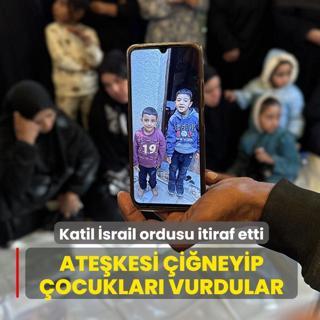 Atekesi ineyip ocuklar vurdular... Katil srail ordusu itiraf etti