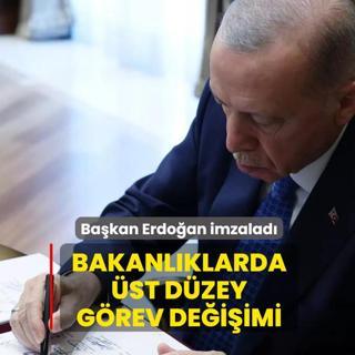 Bakanlklarda st dzey grev deiimi! Bakan Erdoan imzalad