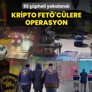 Kripto FET'clere operasyon! 92 pheli yakaland