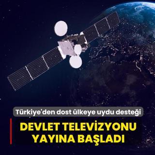 Trkiye'den dost lkeye uydu destei: Devlet televizyonu yayna balad