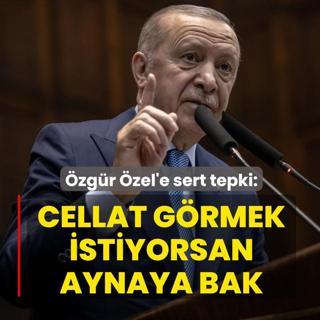 Bakan Erdoan'dan zgr zel'e sert tepki: Cellat grmek istiyorsan aynaya bak
