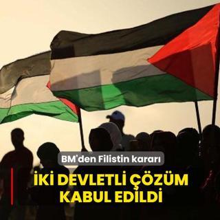 BM'den Filistin karar: ki devletli zm kabul edildi