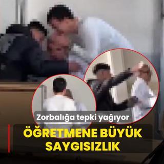 retmene byk saygszlk! Zorbala tepki yayor