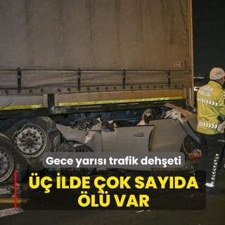 Gece yars trafik deheti!  ilde ok sayda l var
