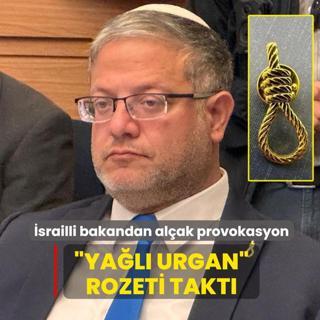 srailli bakandan alak provokasyon... Yal urgan rozeti takt