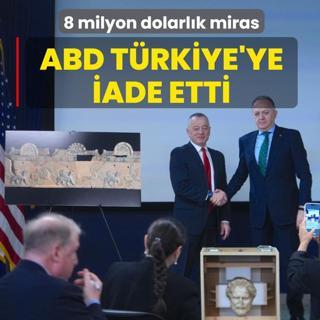 8 milyon dolarlk miras! ABD Trkiye'ye iade etti
