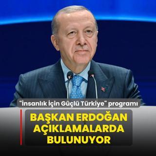 nsanlk in Gl Trkiye program: Bakan Erdoan aklamalarda bulunuyor